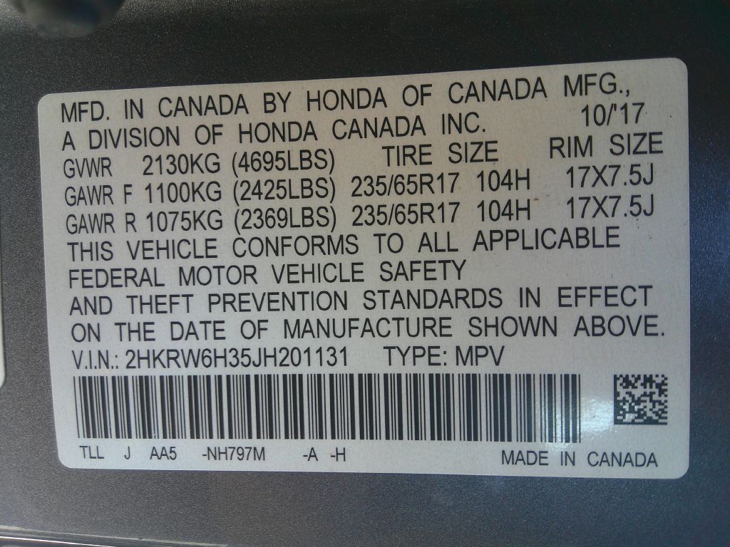 2018 Honda CR-V Image 32