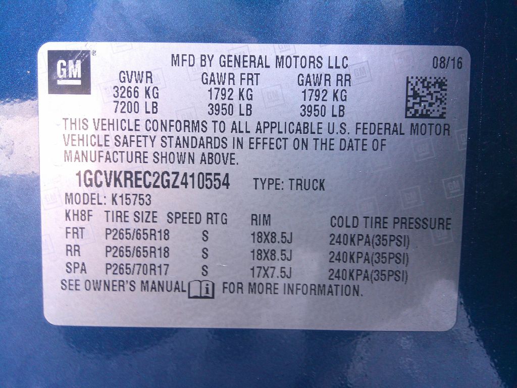2016 Chevrolet Silverado 1500 Image 34