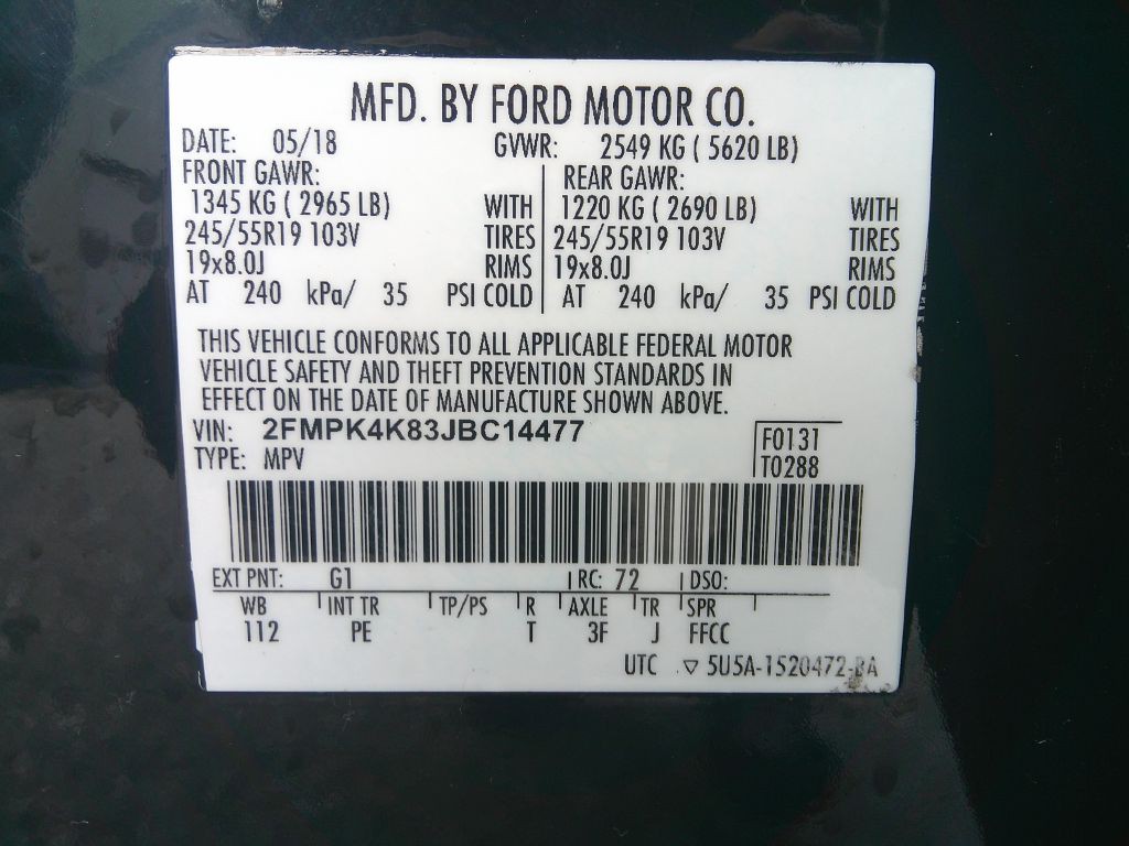 2018 Ford Edge Image 34