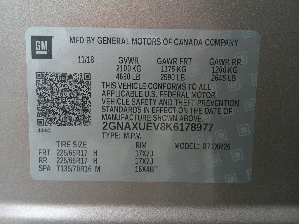 2019 Chevrolet Equinox Image 34