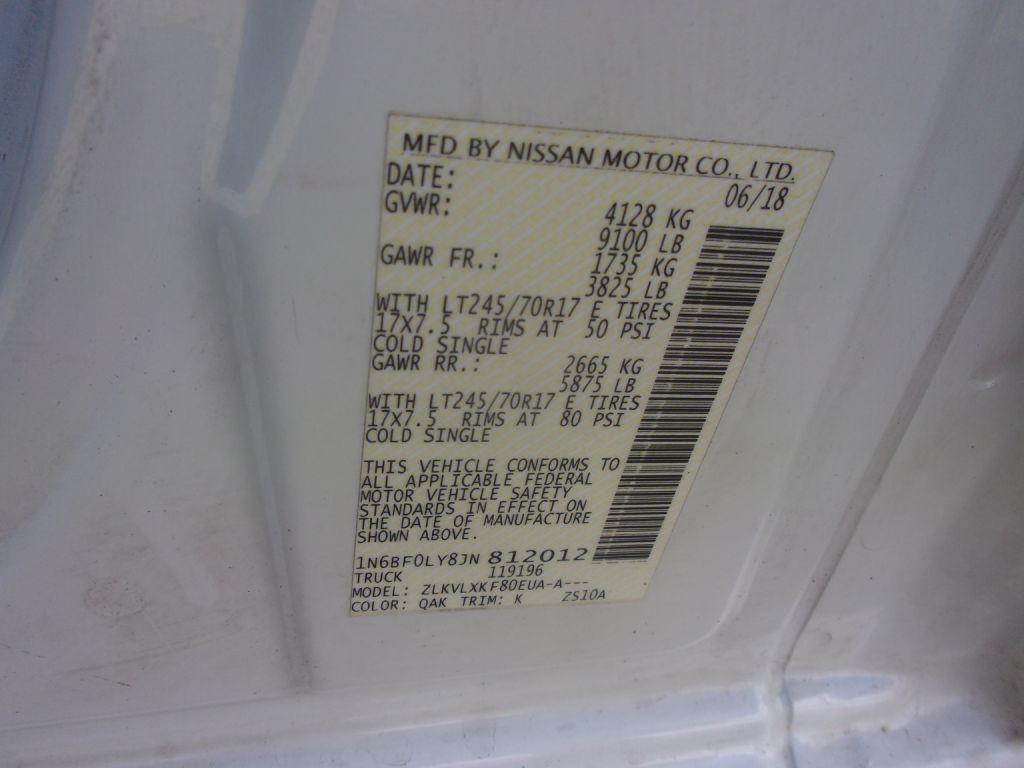 2018 Nissan NV Image 23