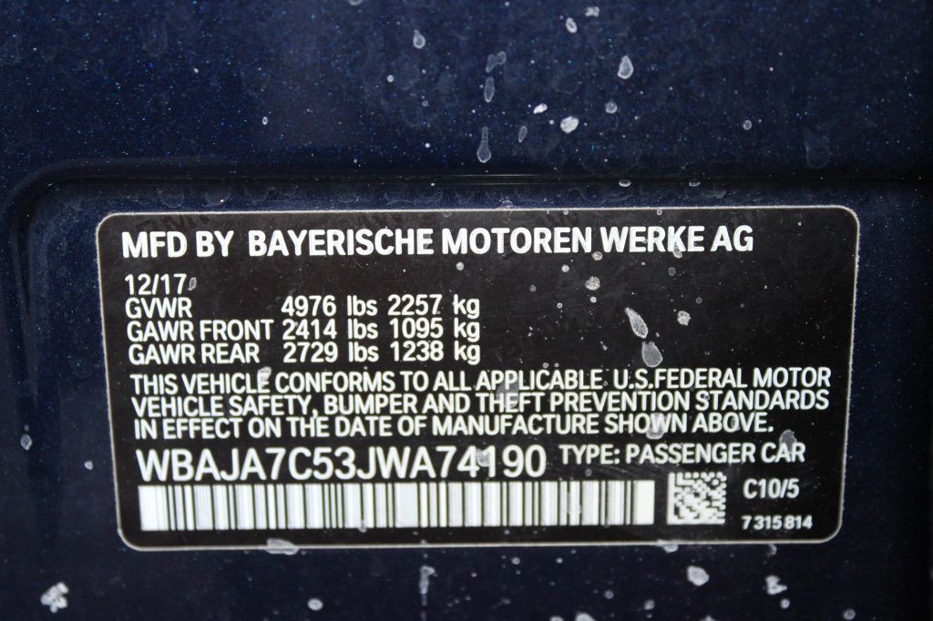 2018 BMW 5 Series Image 34