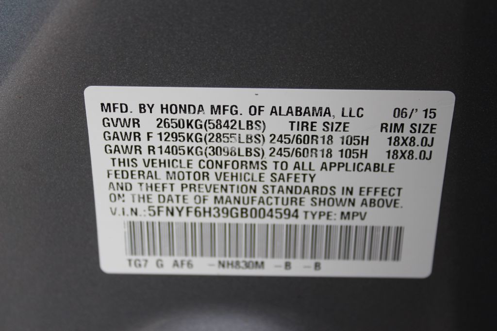 2016 Honda Pilot Image 28