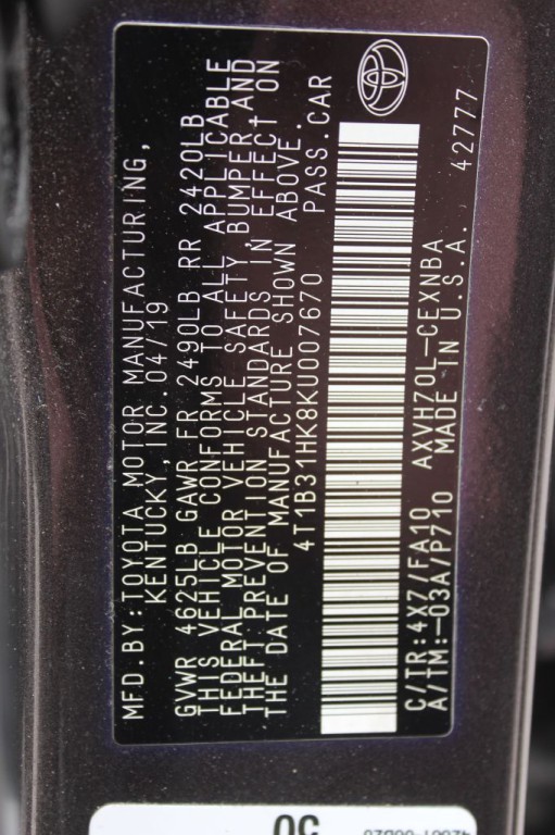 2019 Toyota Camry Image 31