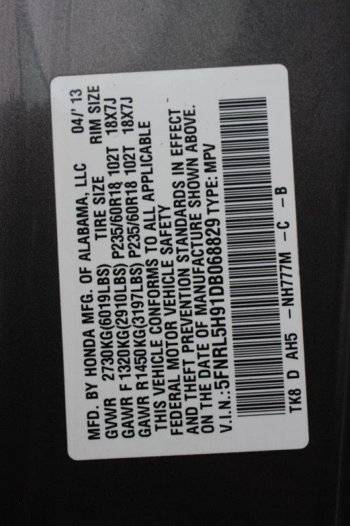 2013 Honda Odyssey Image 30