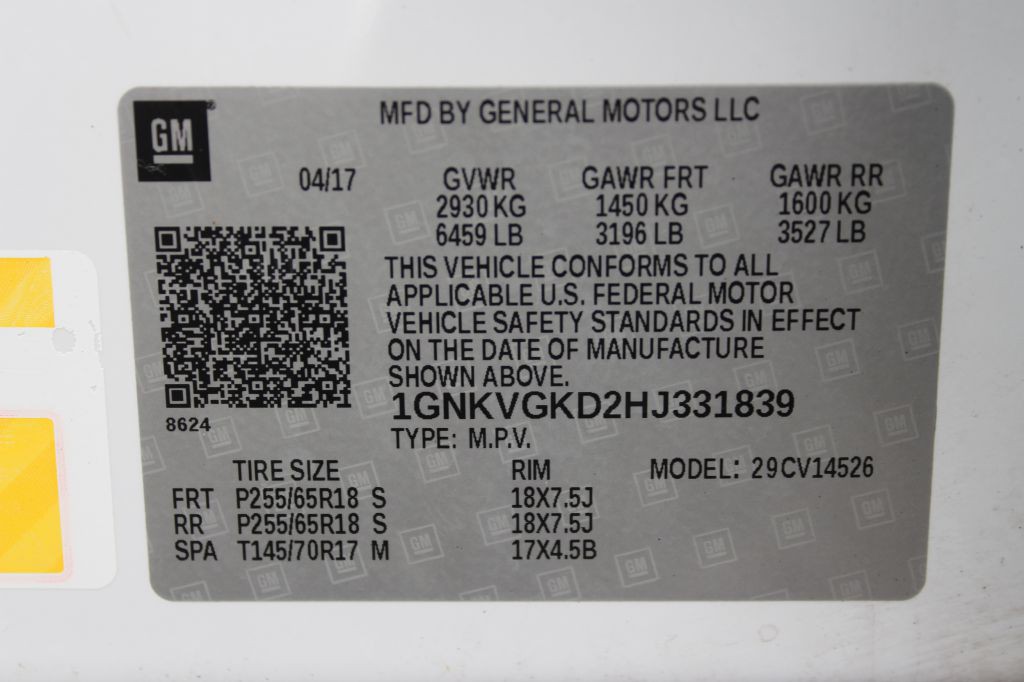 2017 Chevrolet Traverse Image 30