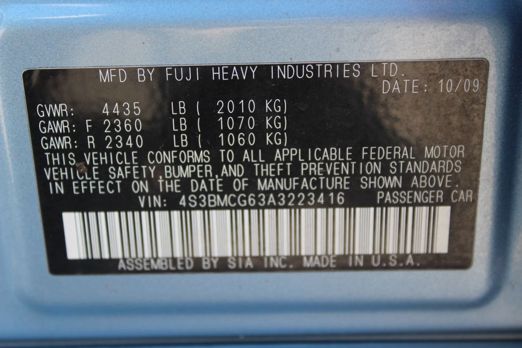 2010 Subaru Legacy Image 30