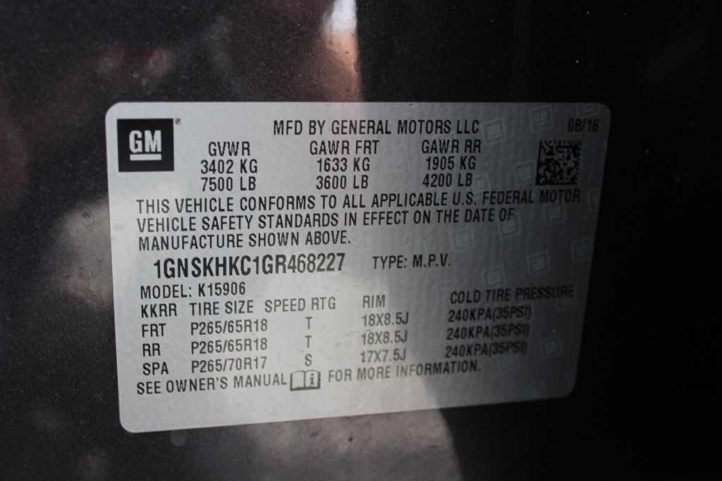 2016 Chevrolet Suburban Image 34