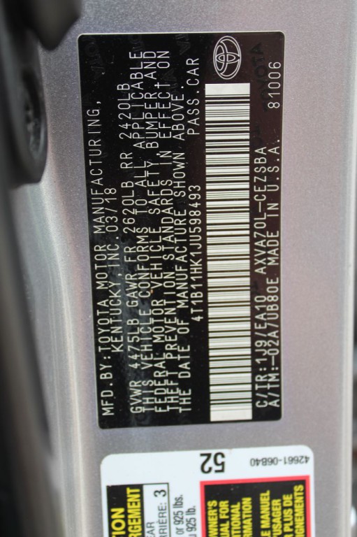 2018 Toyota Camry Image 25