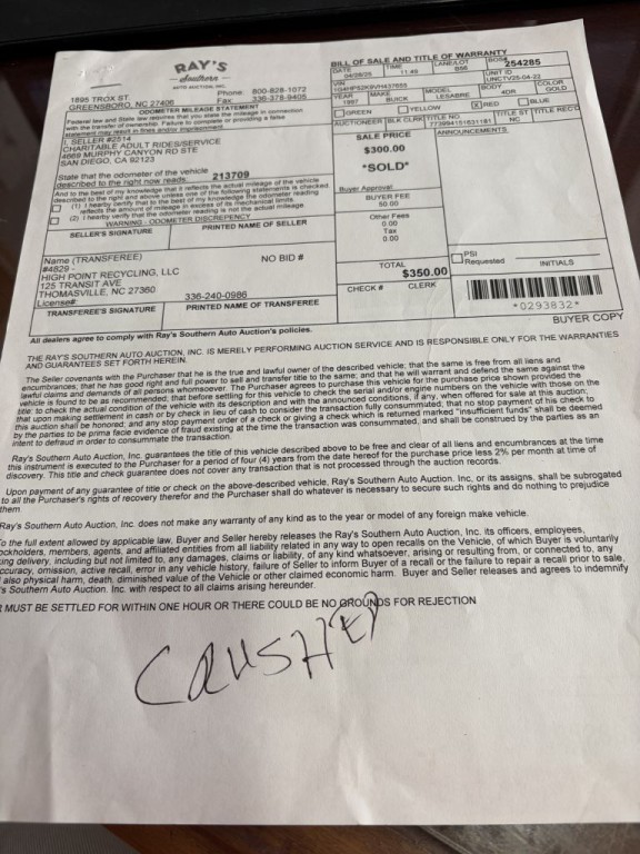 1997 Buick LeSabre Custom