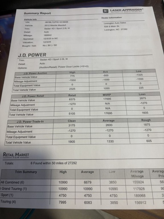 2012 Mazda Mazda3 Image 2