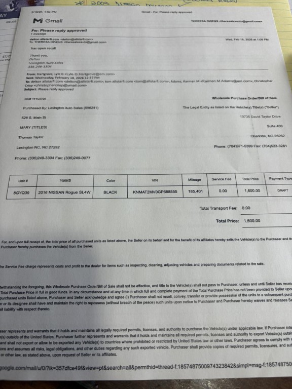 2016 Nissan Rogue Image 1