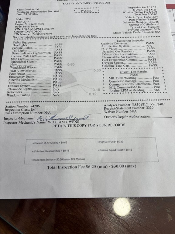 2014 Nissan Maxima Image 4