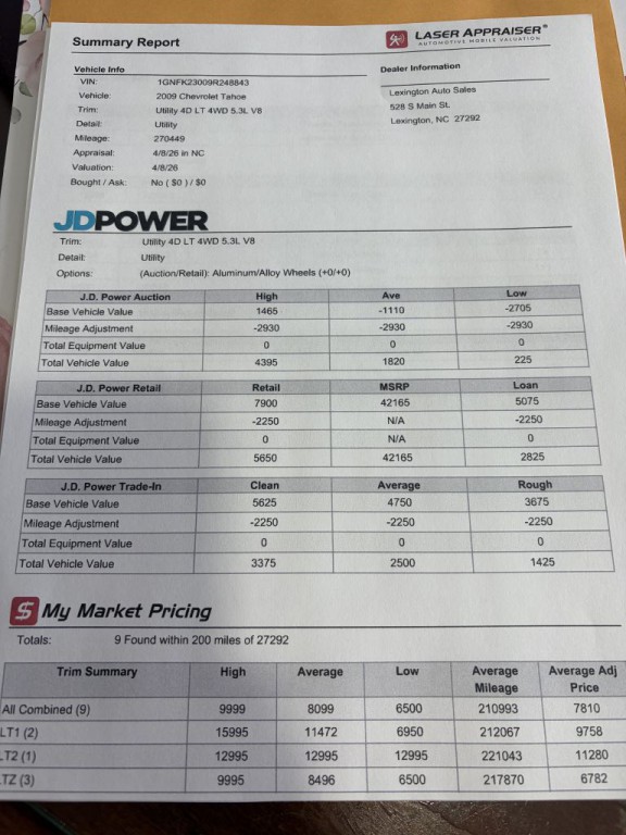 2009 Chevrolet Tahoe Image 2