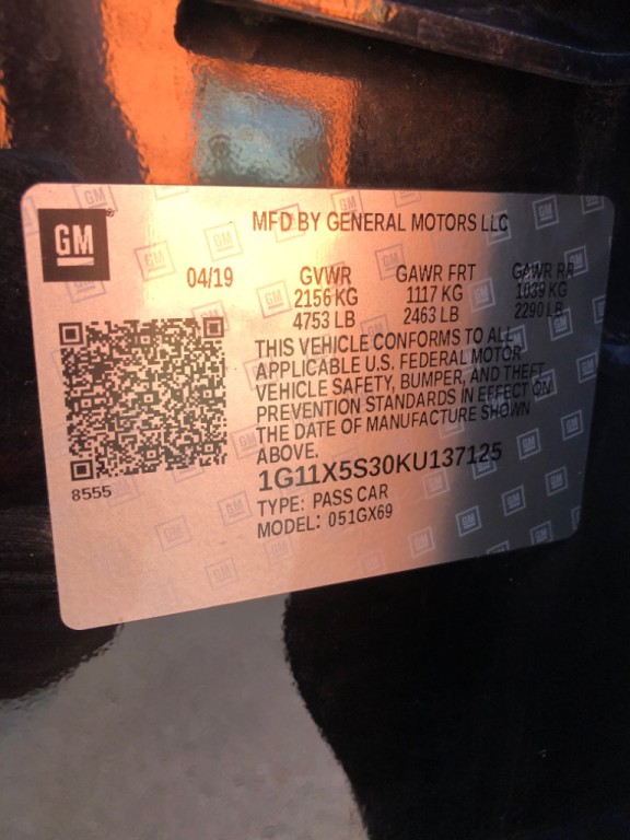 2019 Chevrolet Impala Image 16