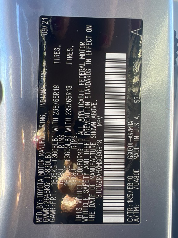 2021 Toyota Highlander Image 14