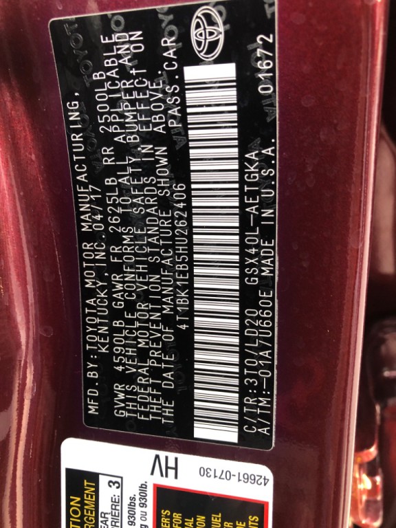 2017 Toyota Avalon Image 24