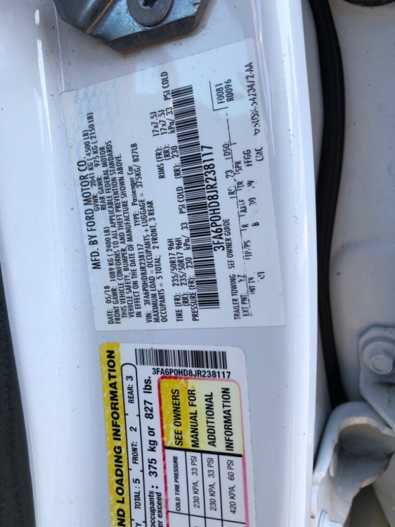 2018 Ford Fusion Image 14