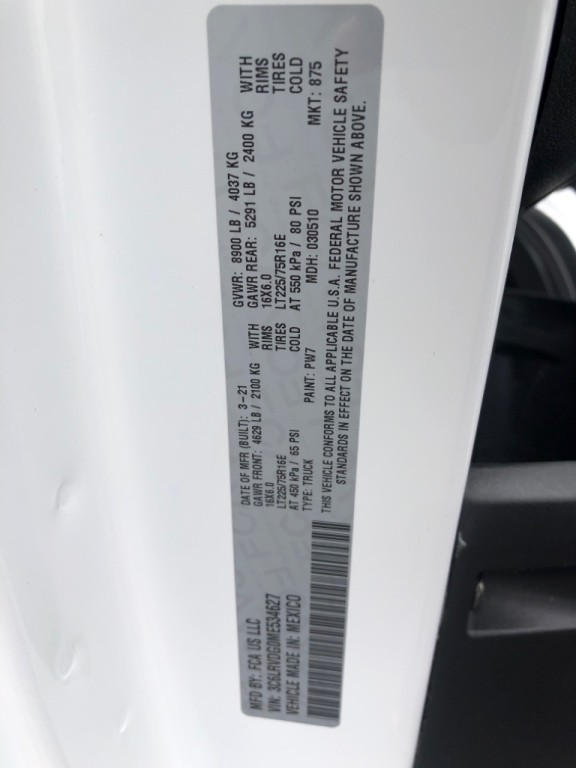 2021 RAM Promaster Image 35