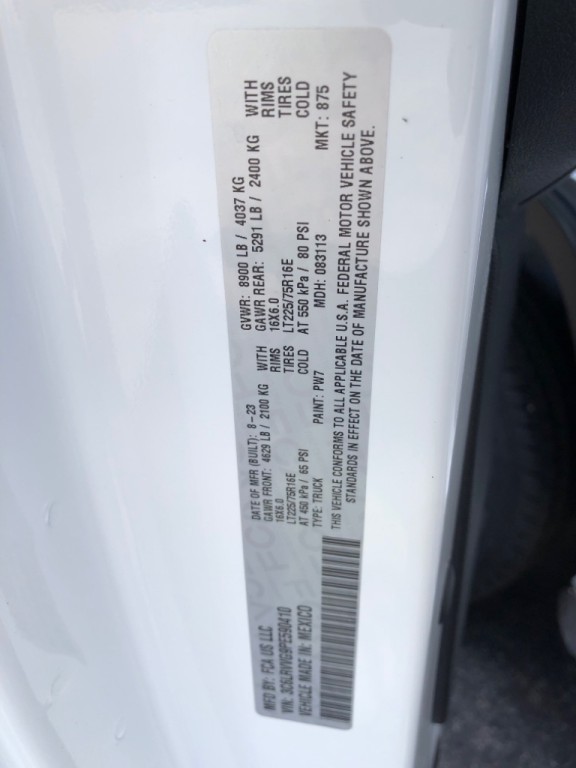 2023 RAM Promaster Image 35