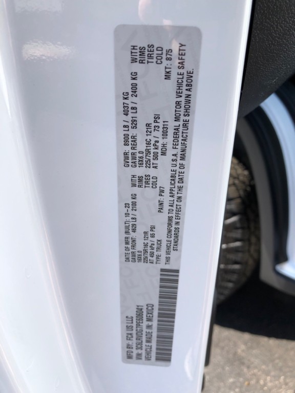 2023 RAM Promaster Image 31