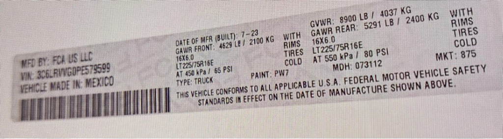 2023 RAM Promaster Image 5