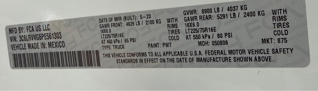 2023 RAM Promaster Image 5