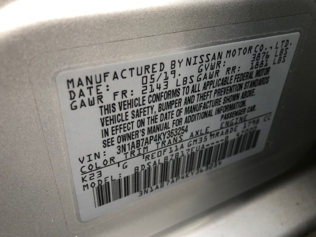 2019 Nissan Sentra Image 33