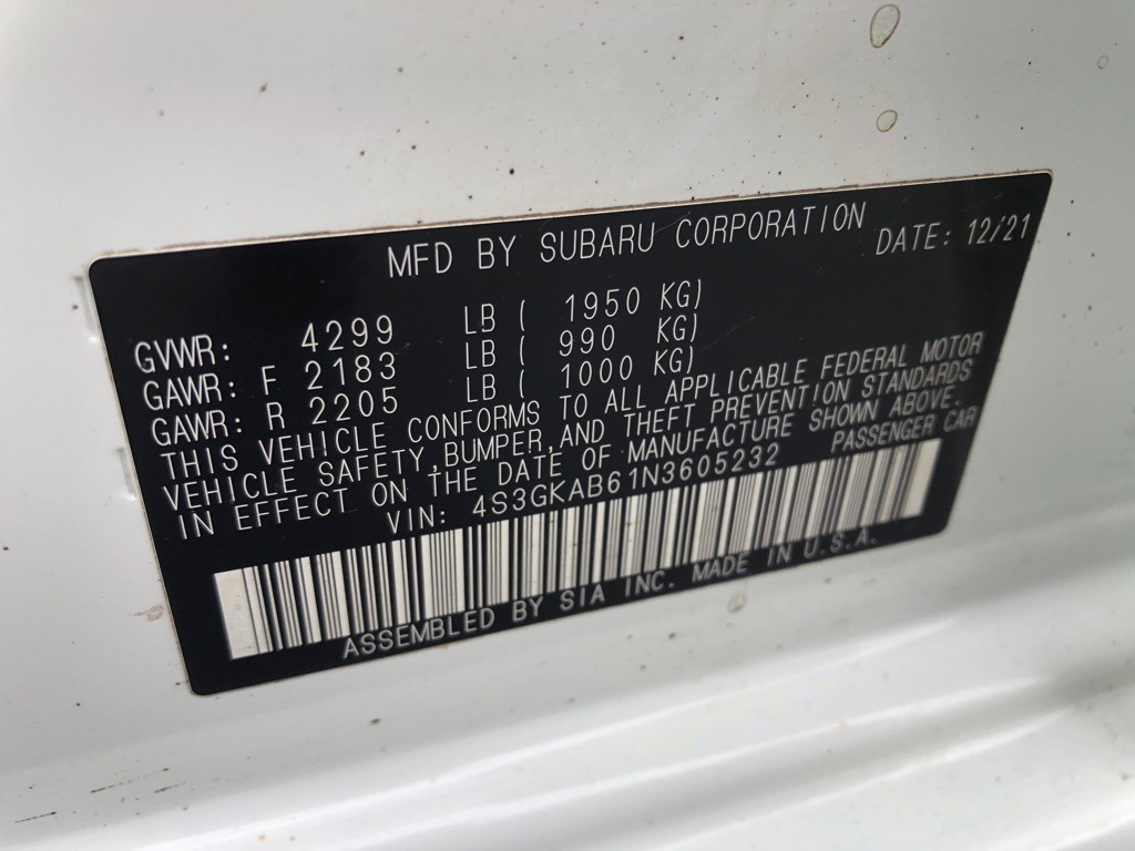 2022 Subaru Impreza Image 36