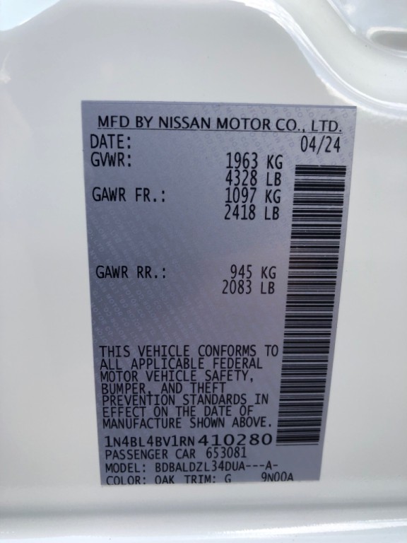 2024 Nissan Altima Image 33