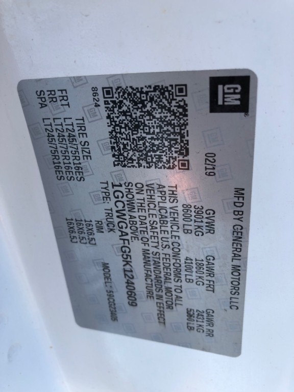 2019 Chevrolet Express Image 35