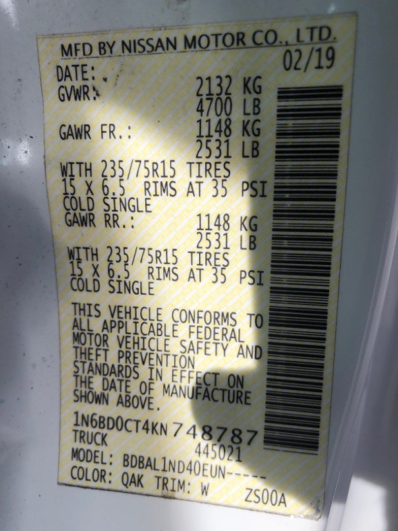 2019 Nissan Frontier Image 32