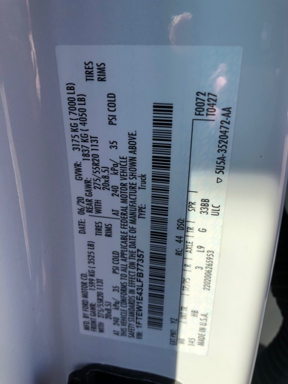 2020 Ford F-150 Image 44