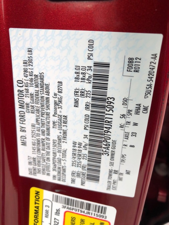 2018 Ford Fusion Image 35