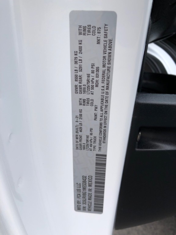 2021 RAM Promaster Image 40