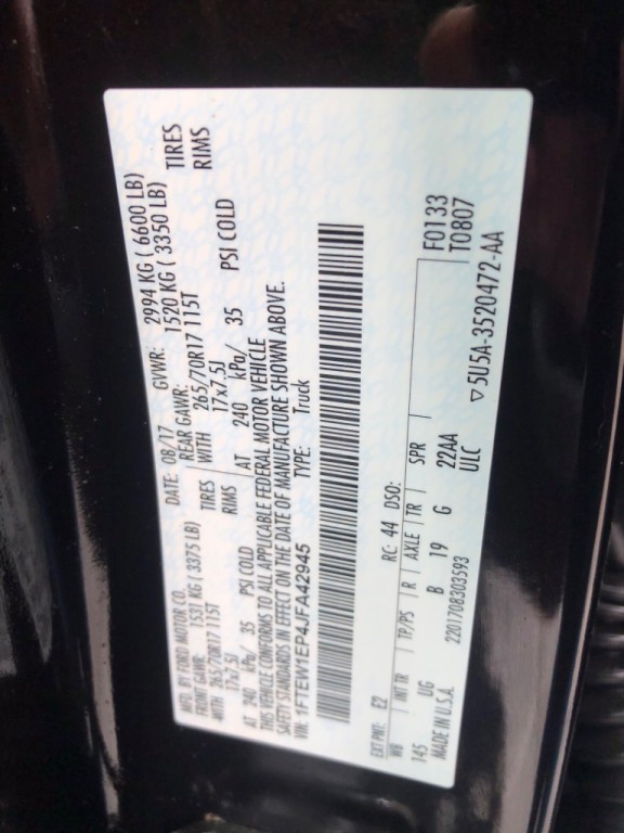 2018 Ford F-150 Image 39