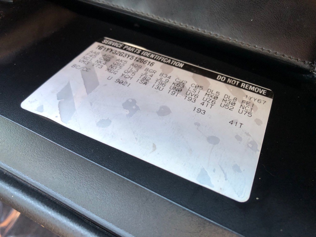 2000 Chevrolet Corvette Image 38