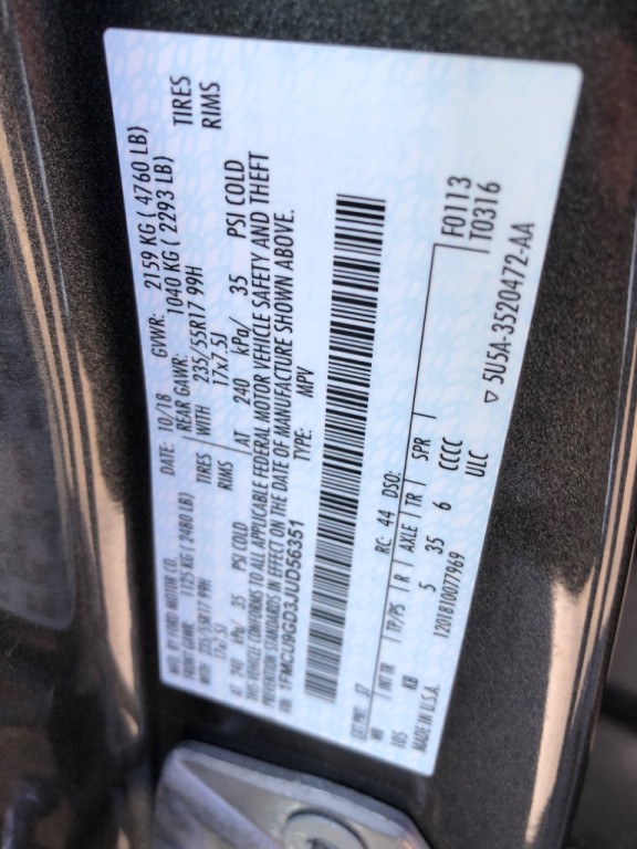 2018 Ford Escape Image 34