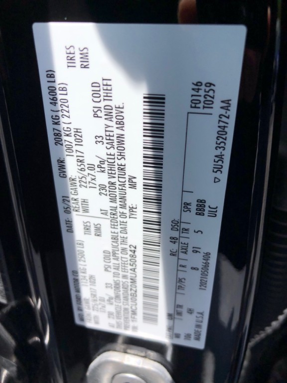 2021 Ford Escape Image 38