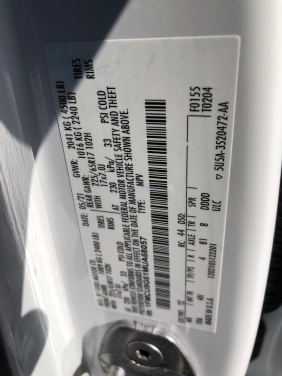 2021 Ford Escape Image 39