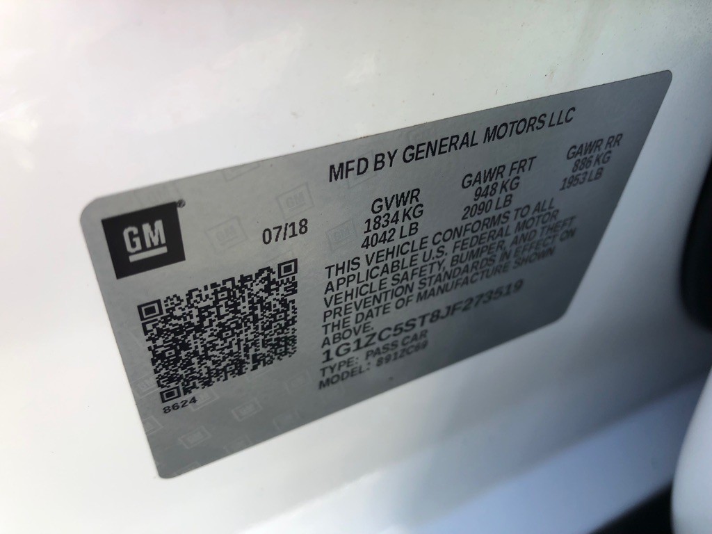 2018 Chevrolet Malibu Image 35