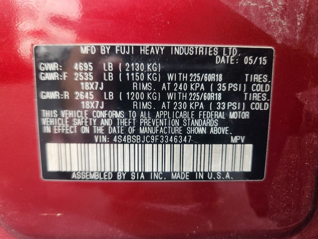 2015 Subaru Outback Image 24