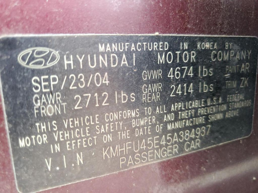 2005 Hyundai XG Image 12