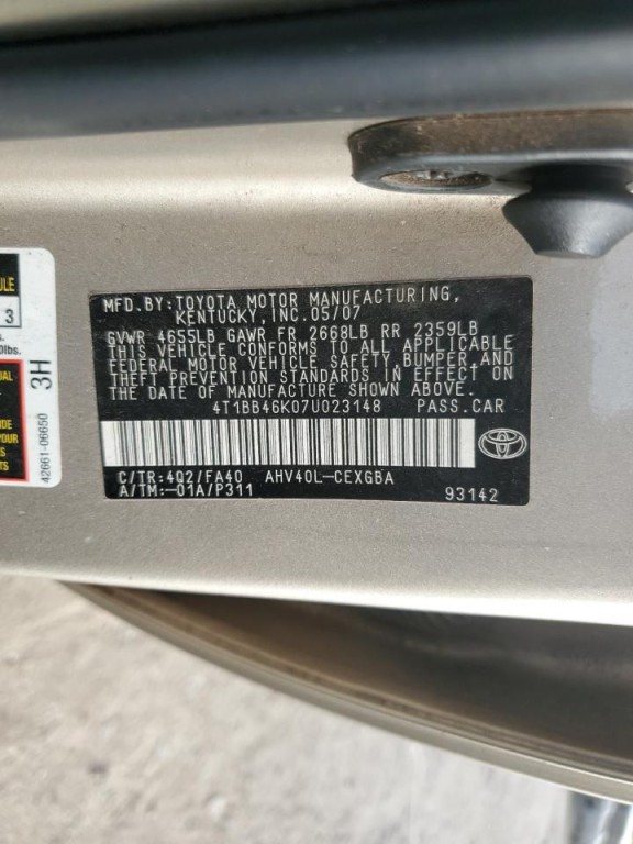 2007 Toyota Camry Image 10