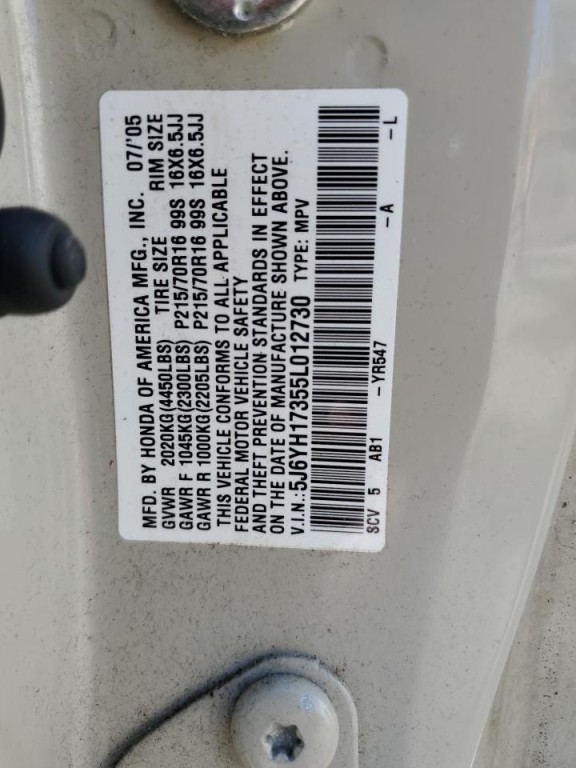 2005 Honda Element Image 12