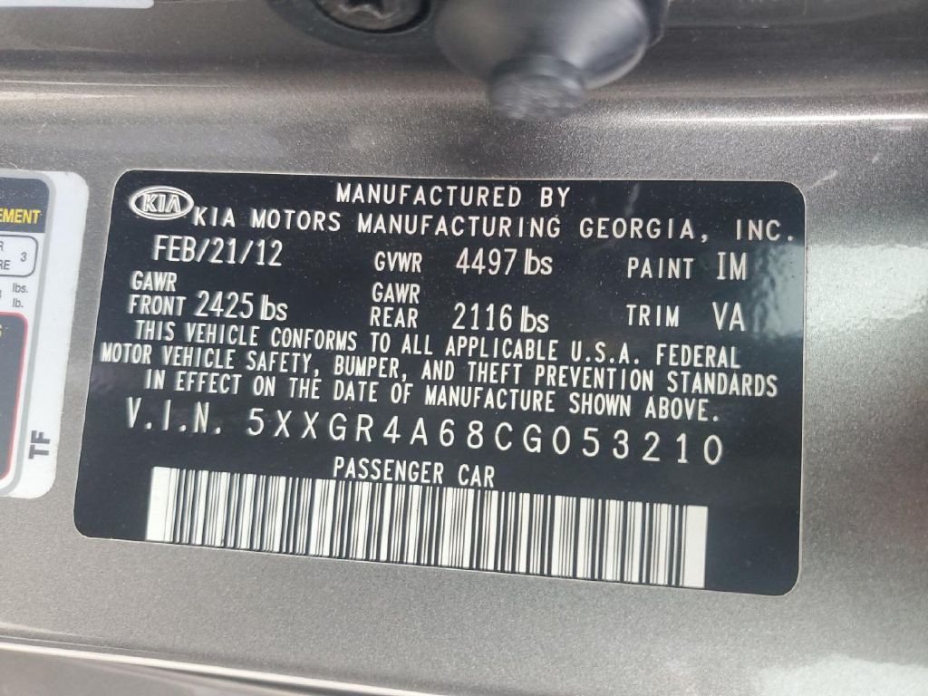 2012 Kia Optima Image 9