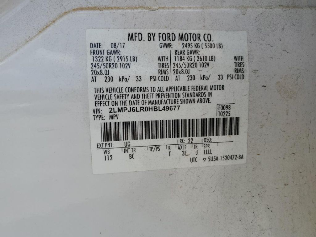 2017 Lincoln MKX Image 9