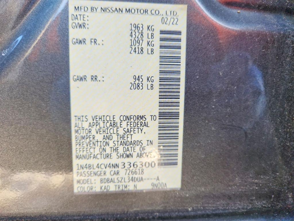 2022 Nissan Altima Image 11