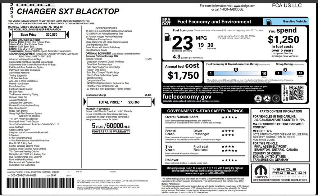 2021 Dodge Charger Image 22