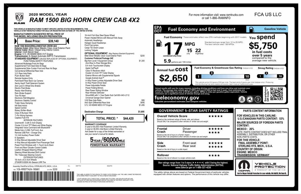2020 RAM 1500 Image 22